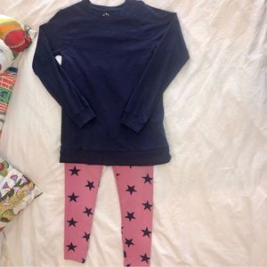 Primary brand girls tunic and leggings, size12